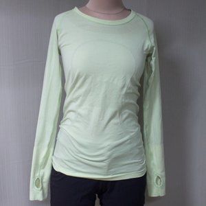 Lululemon Neon Green Runner Long Sleeve Shirt